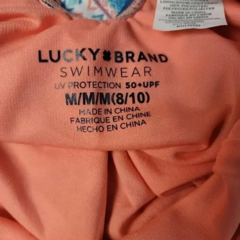 Lucky Brand Abby One Piece Summer Swimsuit Size M